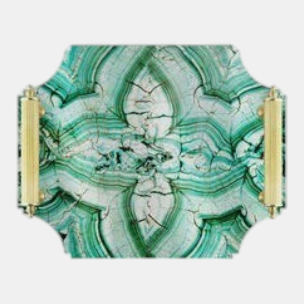 Malachite Large Tray