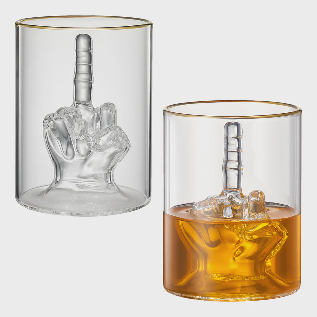 Middle Finger Rock Glass