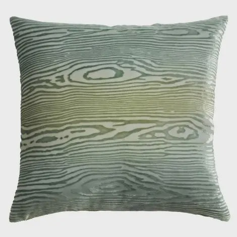 Woodgrain Basil Velvet Pillow/22"