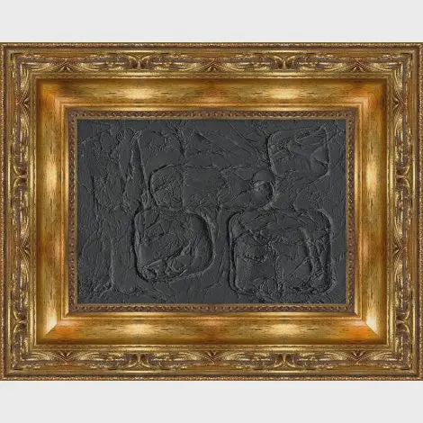 Textures in Black/20" x16"