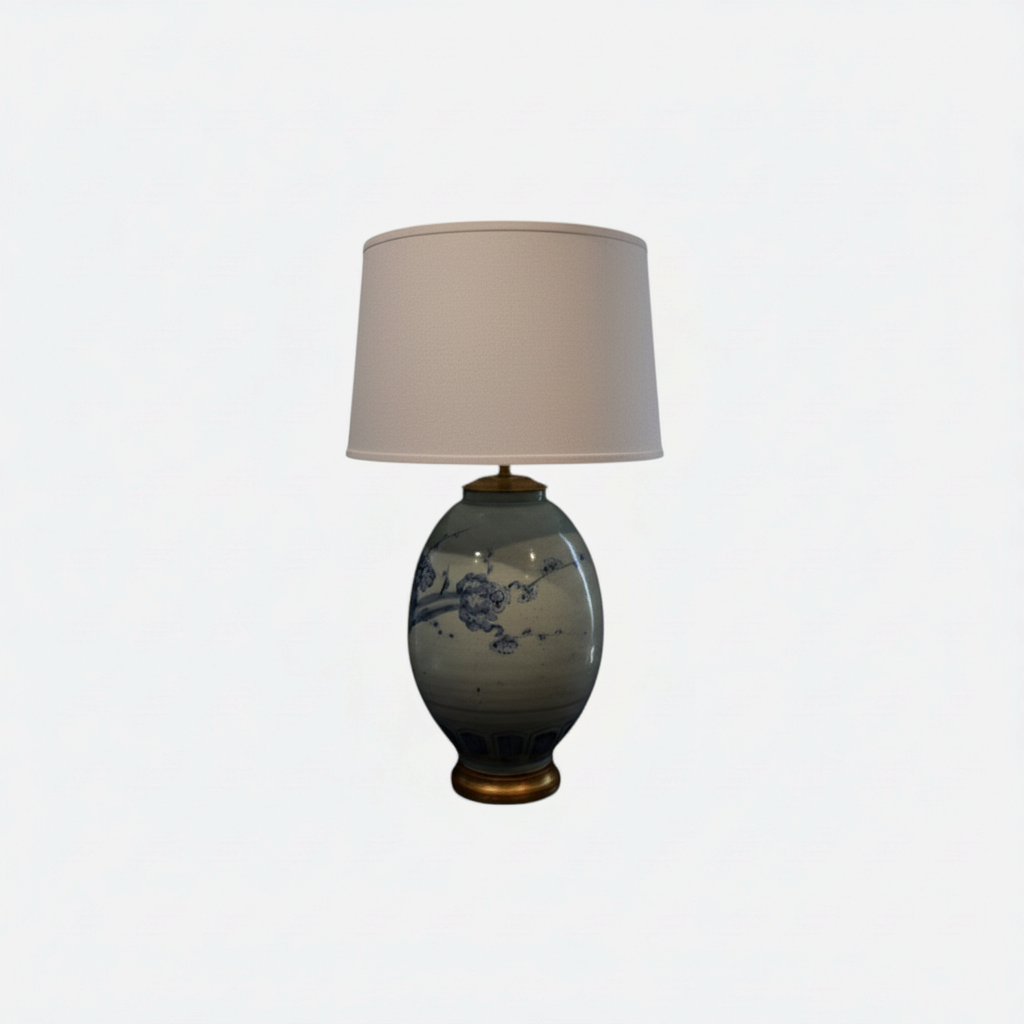 Blue Porcelain Ginger Jar Lamp