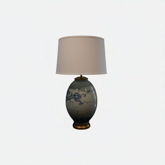 Blue Porcelain Ginger Jar Lamp