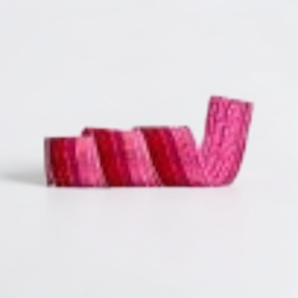 Citrine Home 4-inch pink ombre velvet ribbon with a soft textured finish for decorative crafting and gift wrapping.