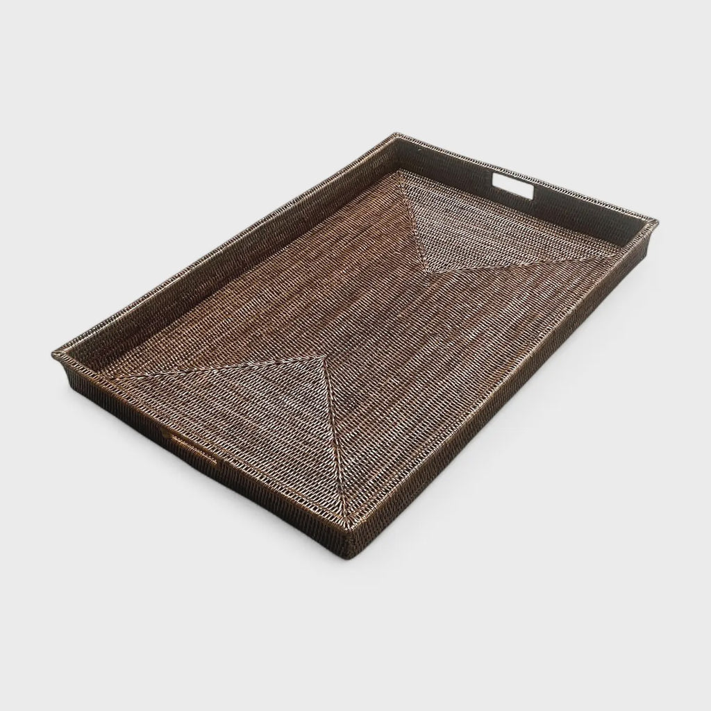 Brown Rectangular Tray/26"x19"