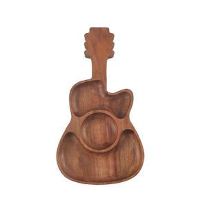 Wood Guitar Server Tray