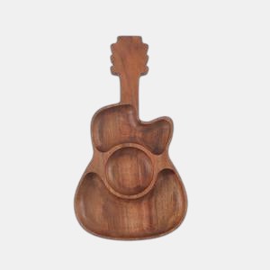 Wood Guitar Server Tray
