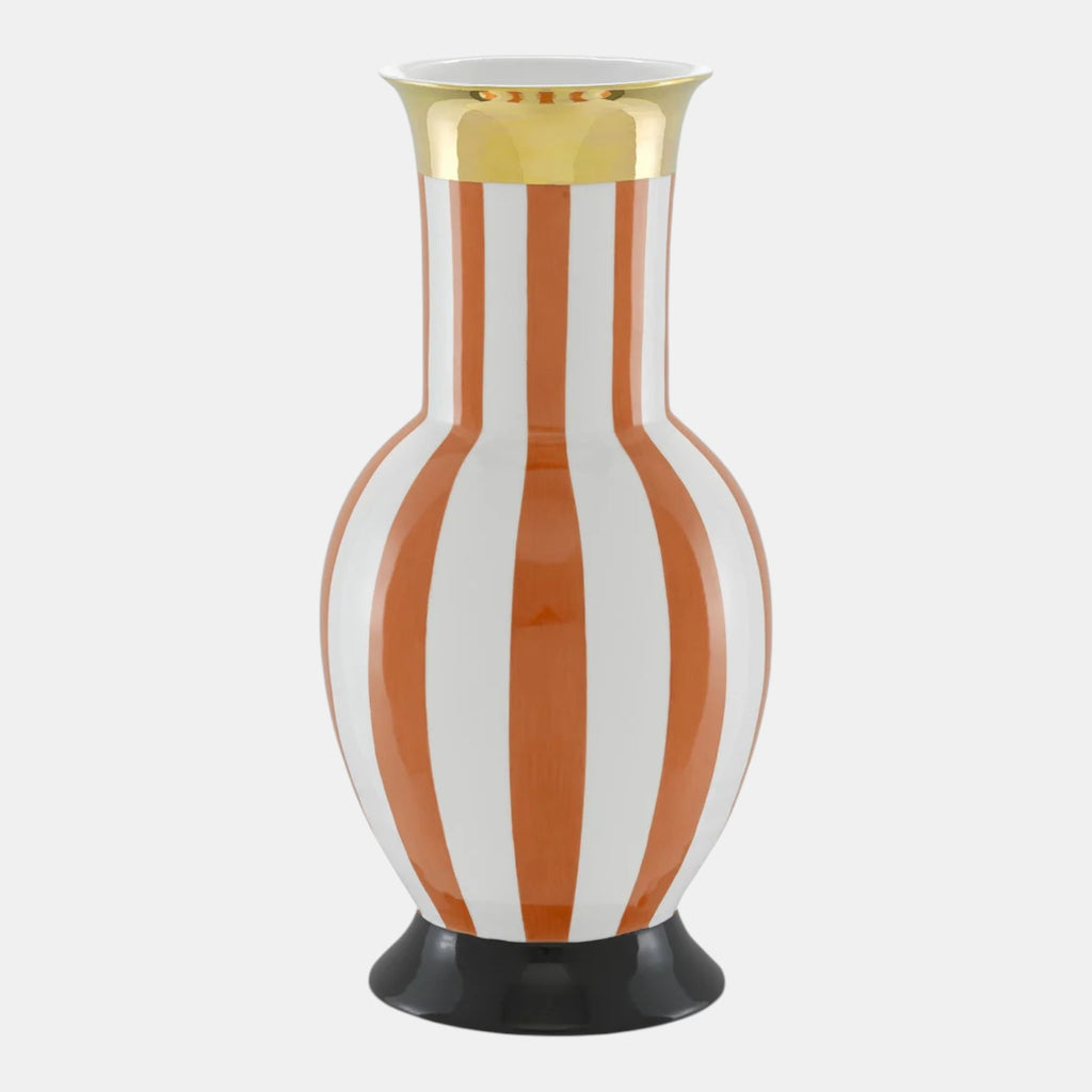 De Luca Coral Stripe Vase, Sm