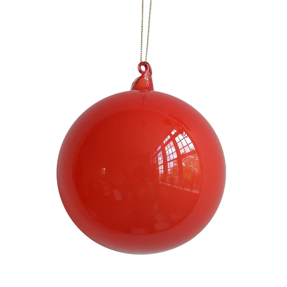 Coral Bubblegum Glass Ornament