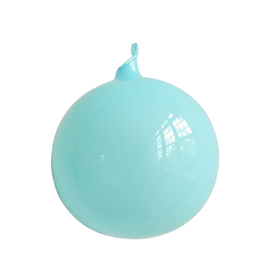 Lt. Turquoise Bubblegum Glass Ornament