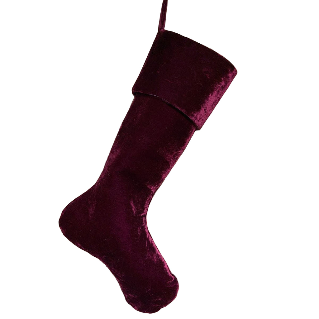 Vintage French Velvet Stocking