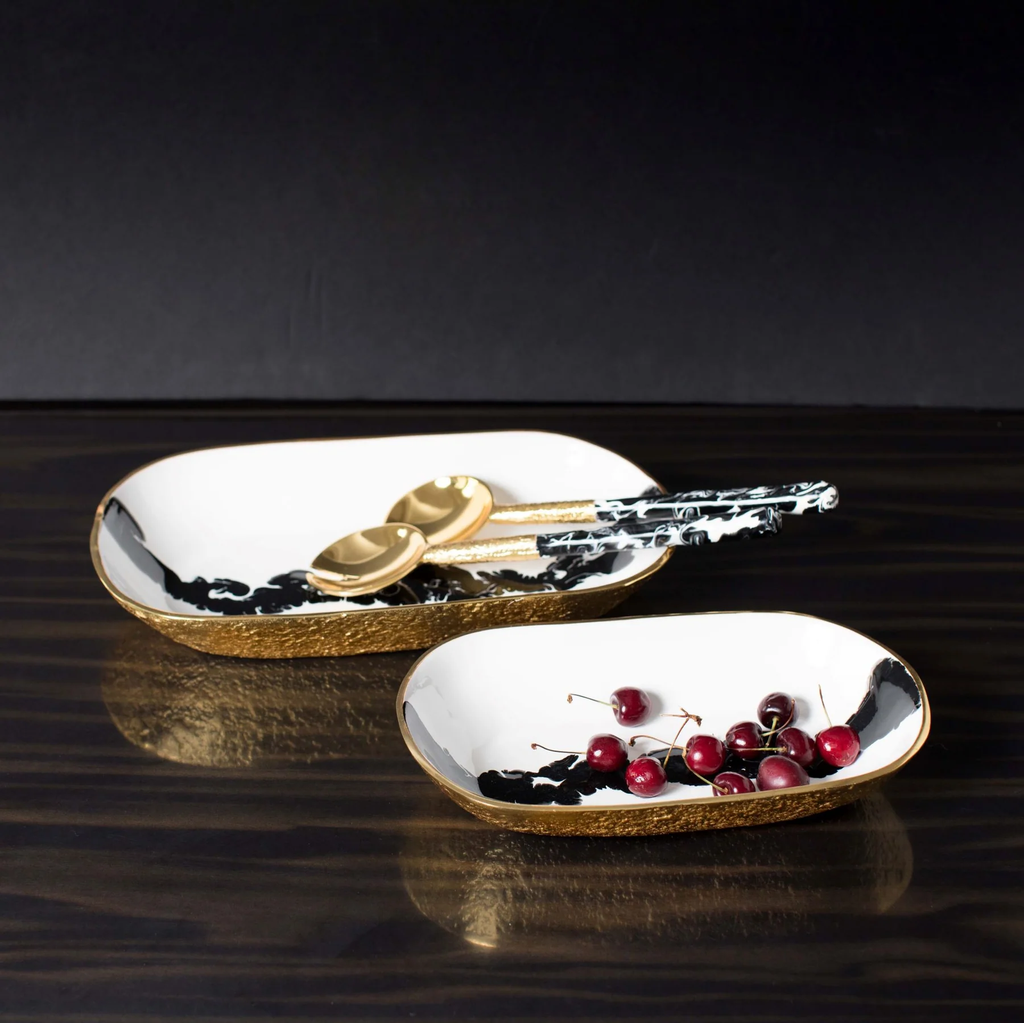 Bianco Nero Rectangular  Bowl