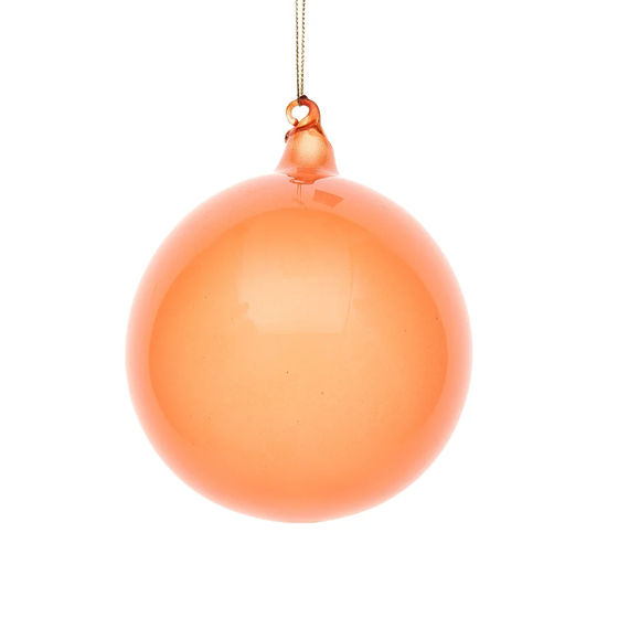 Glitter Bubblegum Ball Ornament, Pomegranate