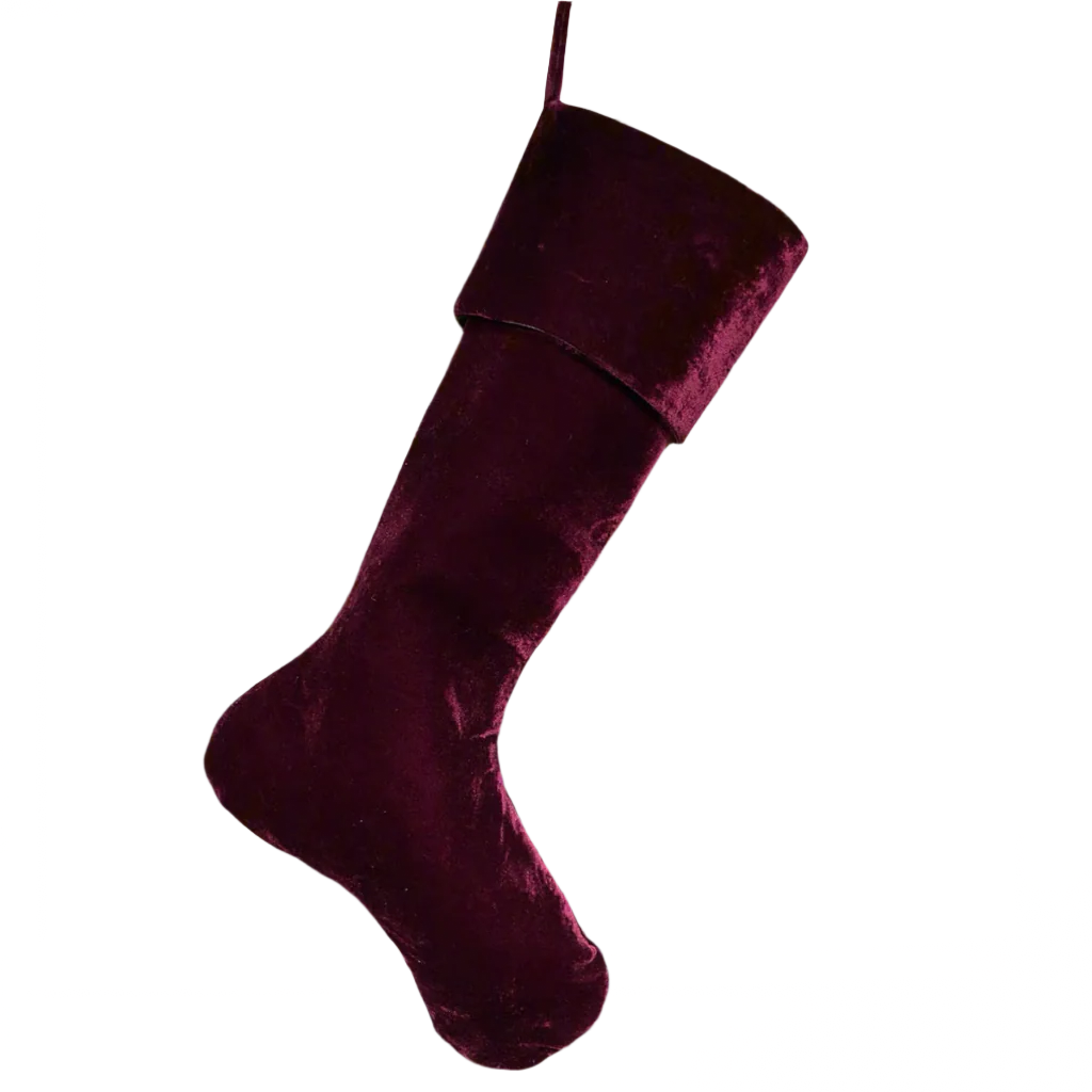 Vintage French Velvet Stocking