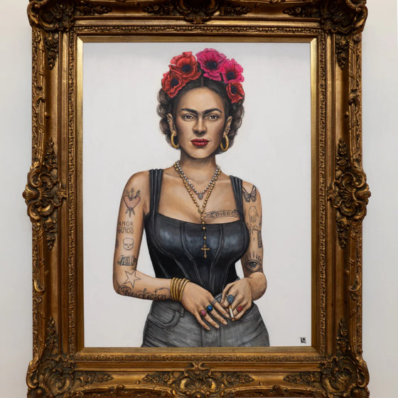 Framed Frida Sola