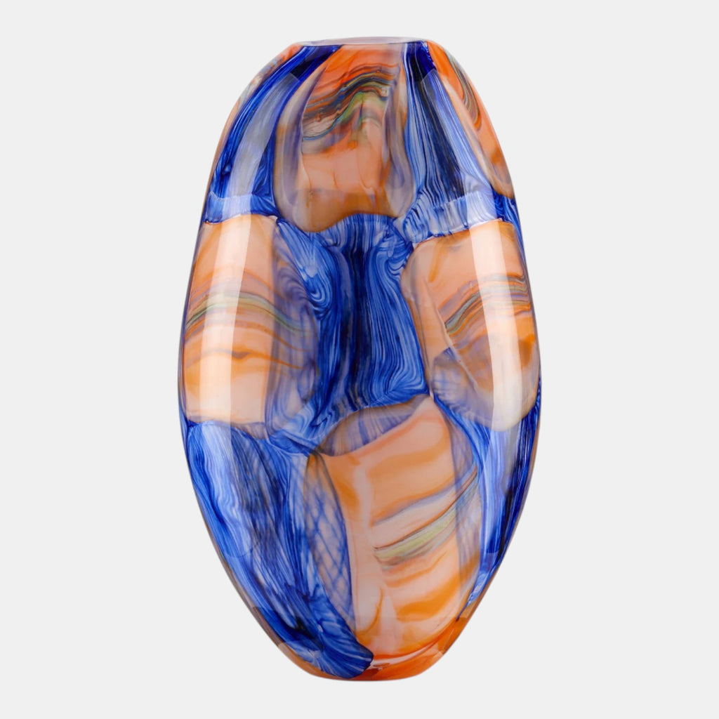 Negroli Blue/orange Vase