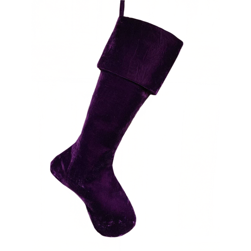 Vintage French Velvet Stocking