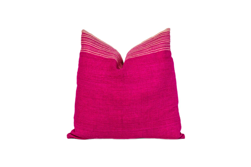 Pink Wool Pillow