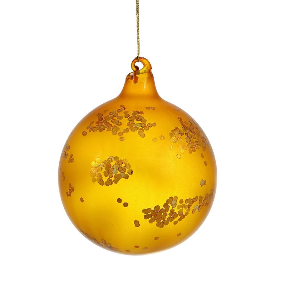 Sequin Ball Ornament, Gold