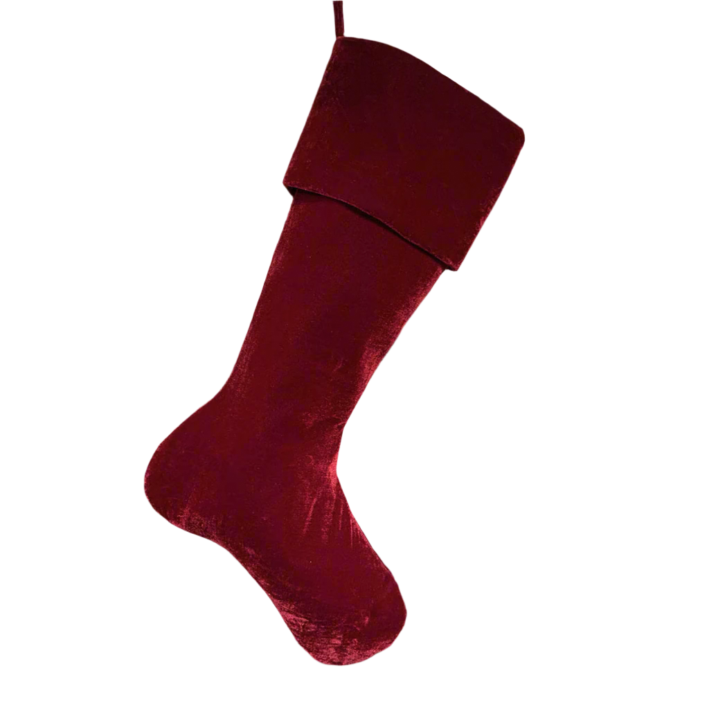 Vintage French Velvet Stocking