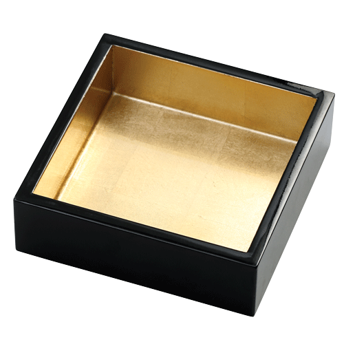 Black & Gold Cocktail Napkin Holder