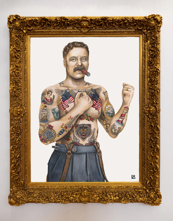 Framed Tatted Teddy