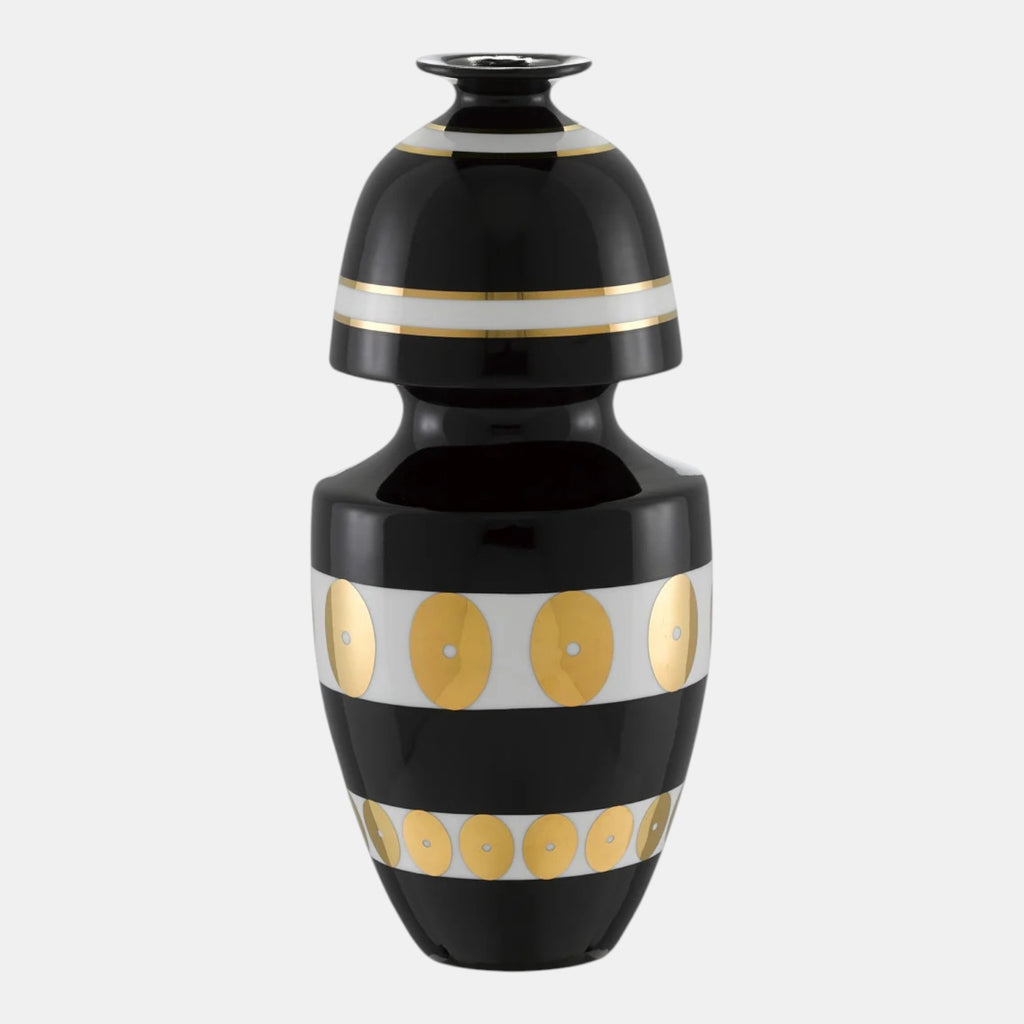 De Luca Black/Gold Vase