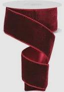 Burgundy Deluxe Velvet - 2.5"