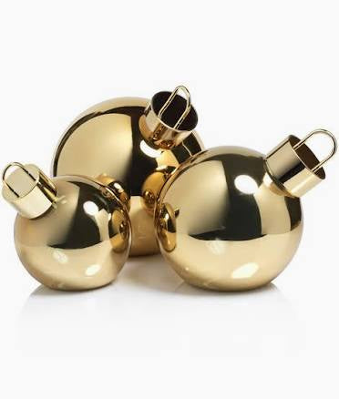 LED Gold Ball Ornament/Medium