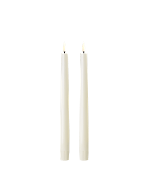 Taper Candle, Ivory 2-Pack - 9.8"