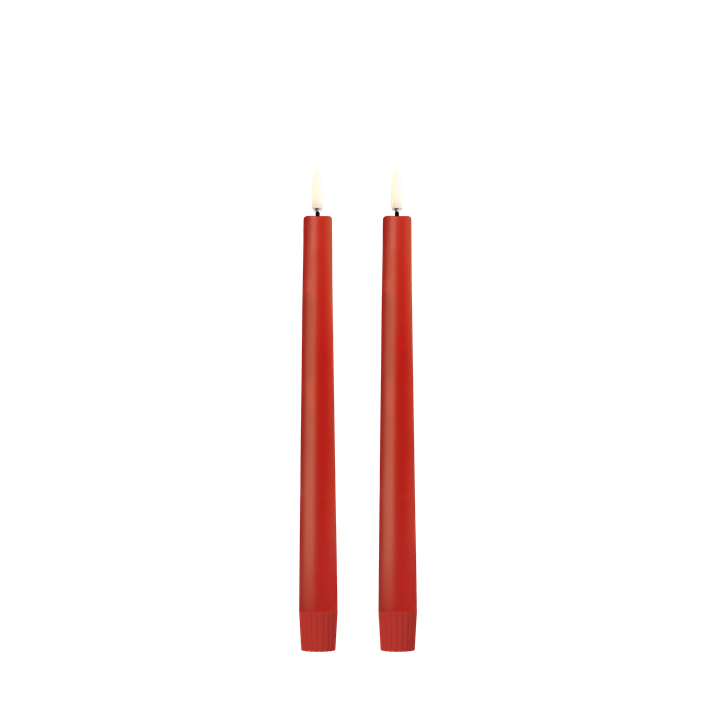 Taper Candle, Red 2-Pack 9.8"