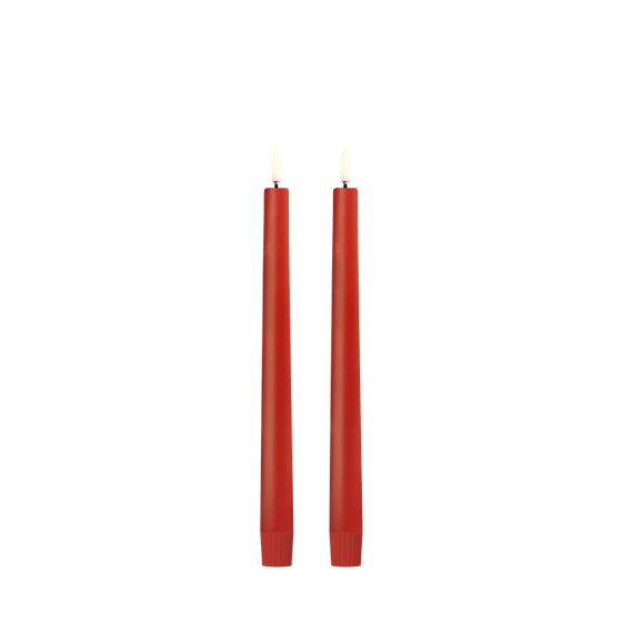 Taper Candle, Red 2-Pack 9.8"