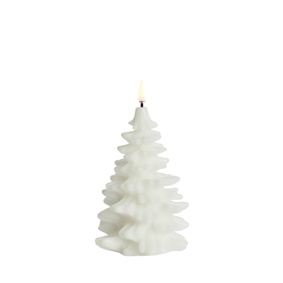 Christmas Tree Candle, Ivory 5.9"