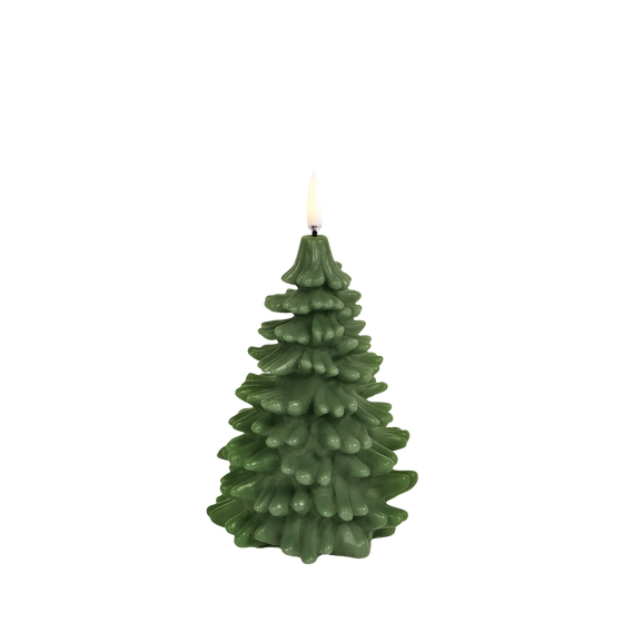 Christmas Tree Candle, Olive Green 4.7"