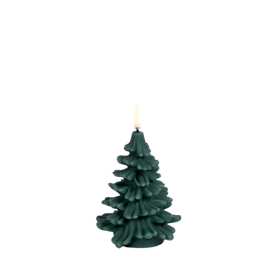 Christmas Tree Candle, Pine Green 5.9"