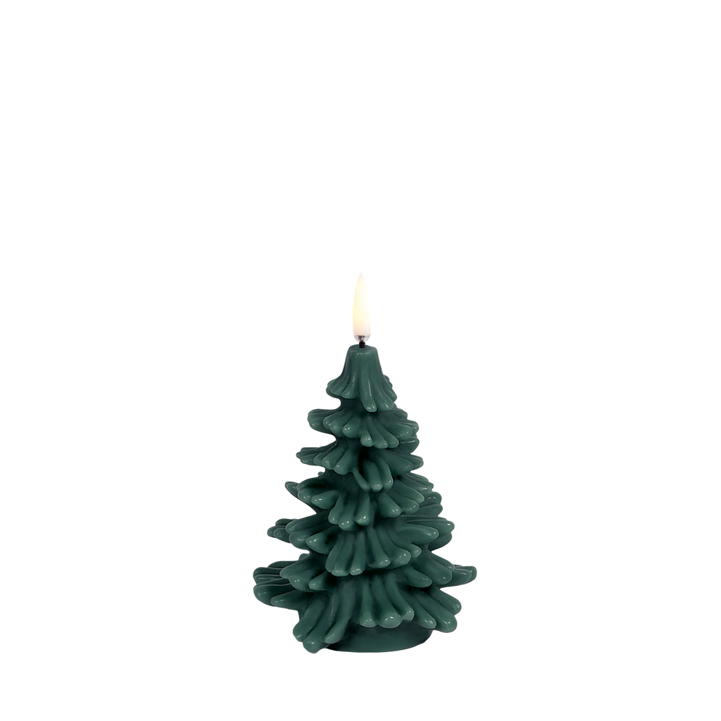 Christmas Tree Candle, Pine Green 4.7"