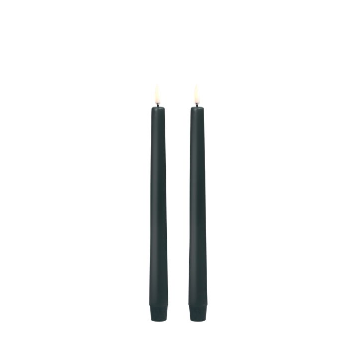 Taper Candle, Pine Green 2-Pack 9.8"
