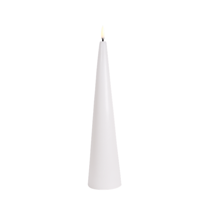 Cone Candle, Nordic White 11.8"