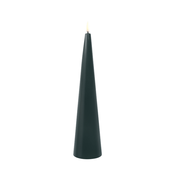Cone Candle, Pine Green 11.8"