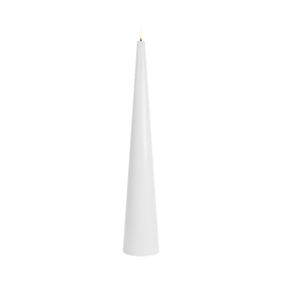Cone Candle, Nordic White 19.7"
