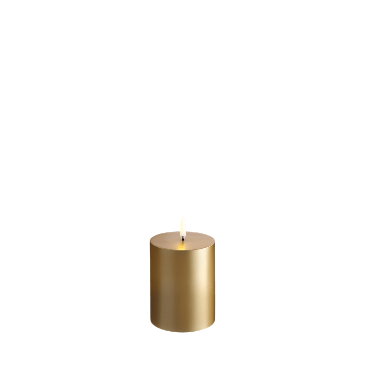 Pillar Candle, Gold 3" x 4"