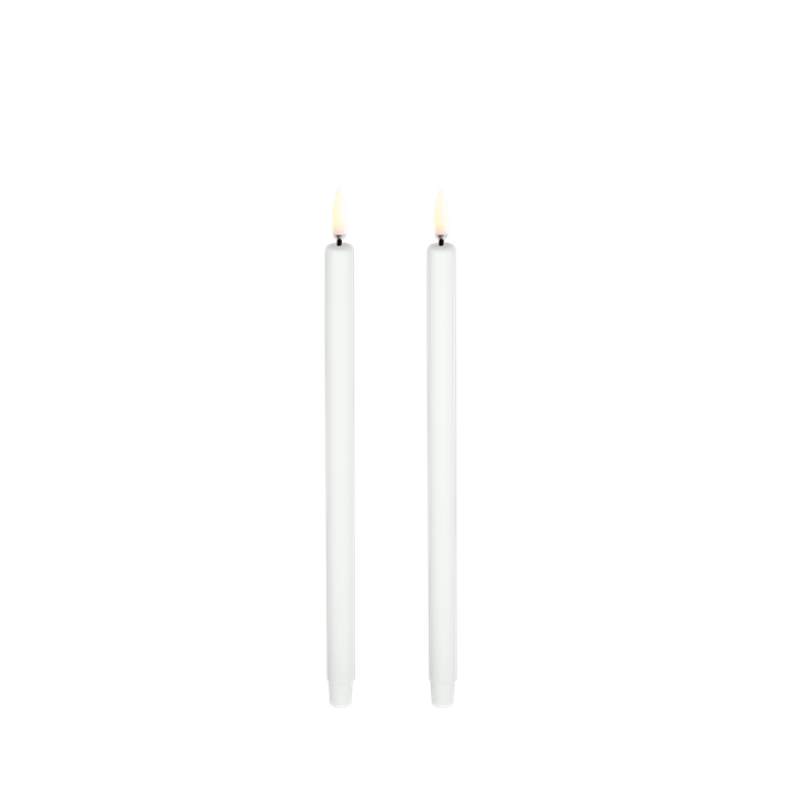 Taper Candle, Nordic White 2-Pack - 9.8"
