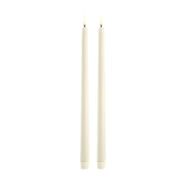 Taper Candle, Ivory 2-pack - 12.6"
