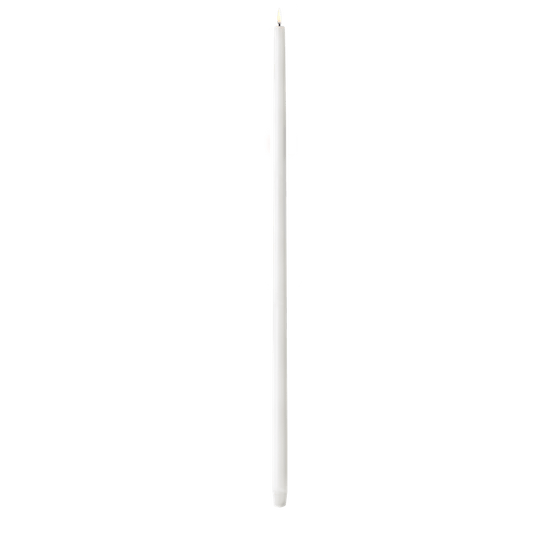 Tall Taper Candle, Nordic White - 29.5"