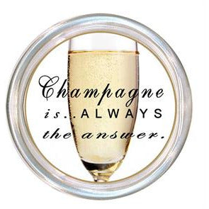 Champagne Image Bottle Coaster