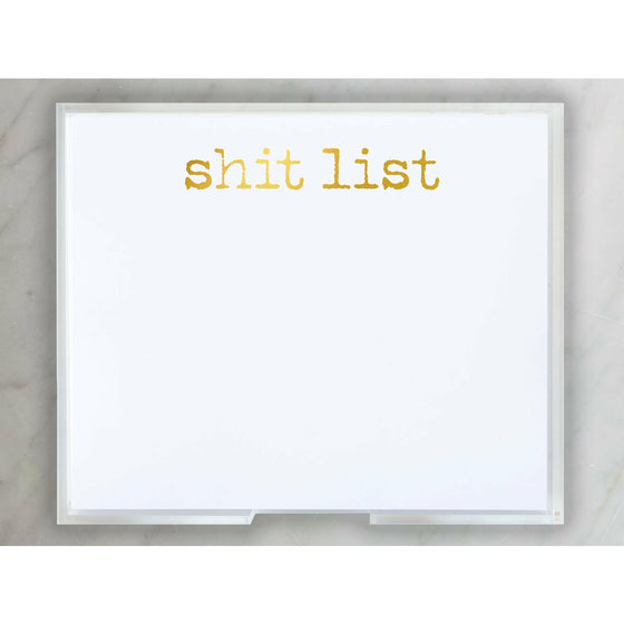 Gold Shit List Luxe