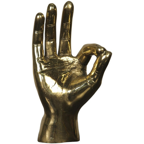 Brass Hand "OK Sign"