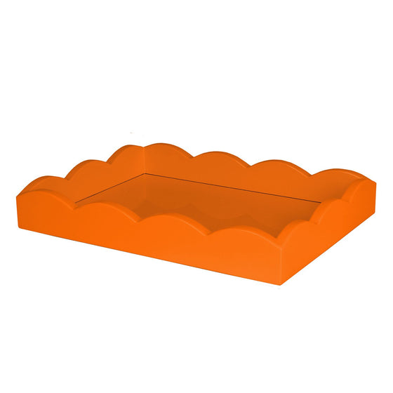 Scallop Orange Tray, Small
