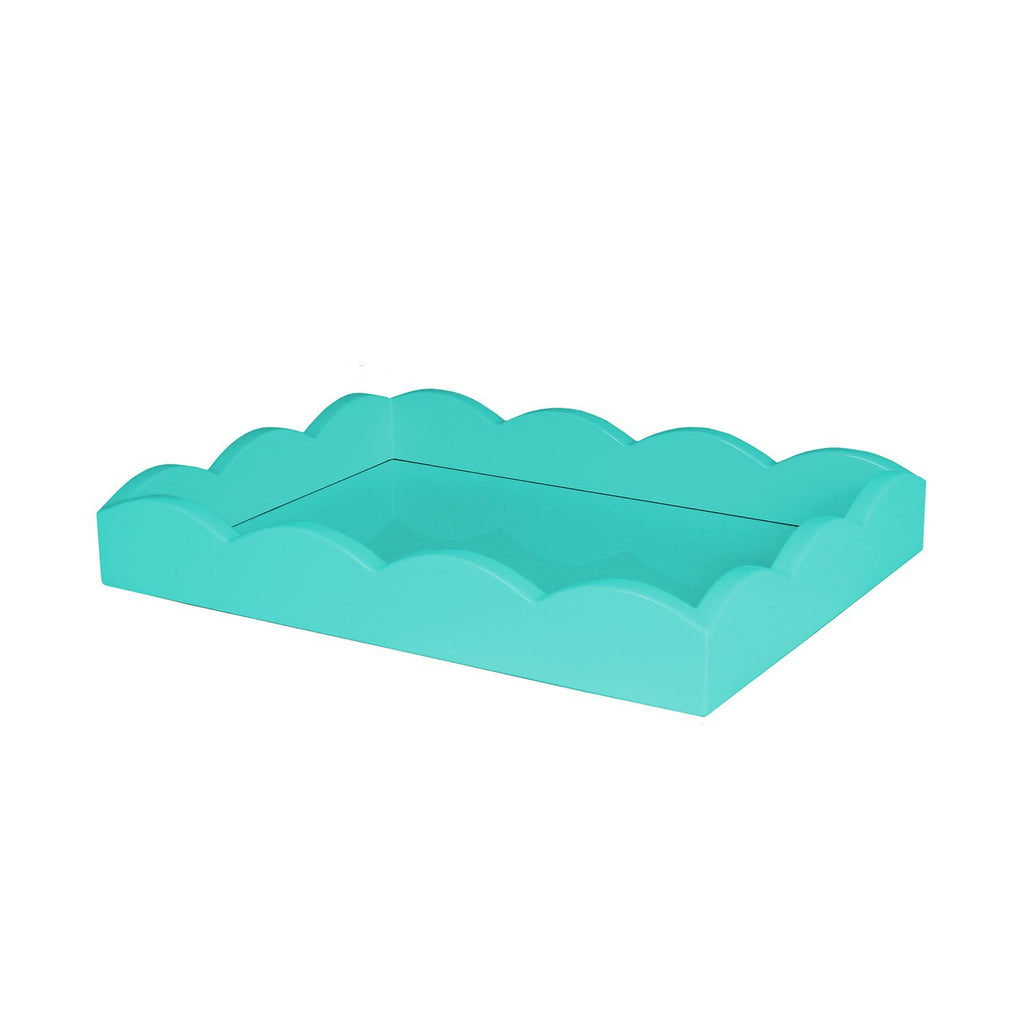 Scallop Turquoise Tray, Small