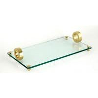 Gold Ring Glass Tray