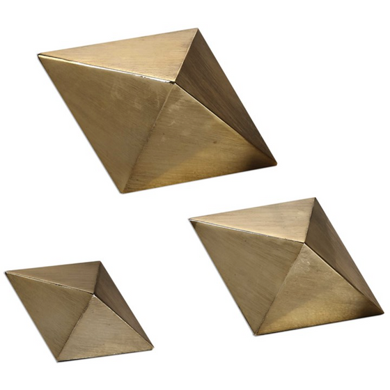 Rhombus Sculpture, set of 3